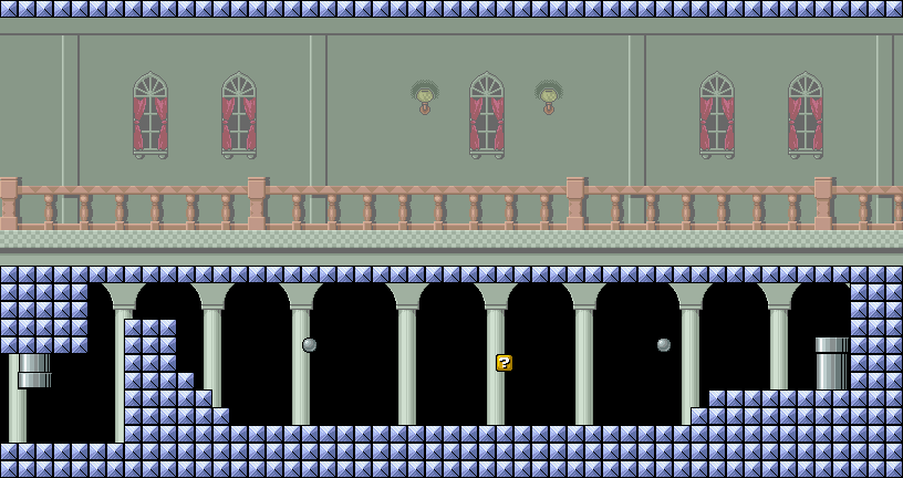 スーパーマリオブラザーズ３　ワールド3 ステージfort2 エリア2